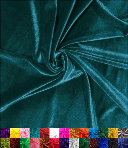 Vista 28 de Barcelonetta Tela de terciopelo elástico Lujo y suave Tela de terciopelo Rollo de 60 pulgadas de ancho 10% elastano Costura, ropa