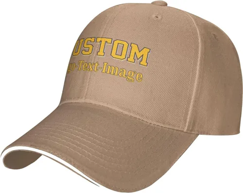 Vista 20 de Gorras de béisbol unisex personalizadas para hombres y mujeres, sombrero personalizado con tu propia imagen, logotipo, texto, nombre, gorras
