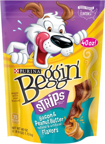 Vista 18 de Purina Beggin' Tiras con Carne Real de Golosinas para Perros con Sabores a Tocino y Carne
