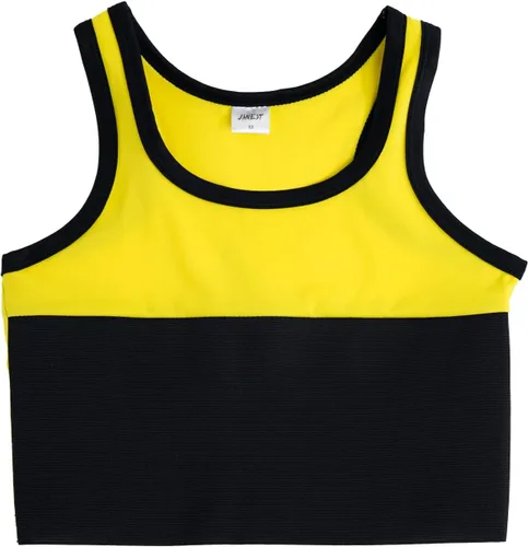 Vista 8 de BaronHong Tomboy Trans Lesbian Pullover Half Length Chest Binder Corset Short Tank Top Negro
