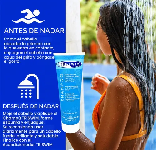 Vista 3 de TRISWIM - Champú para eliminación de cloro