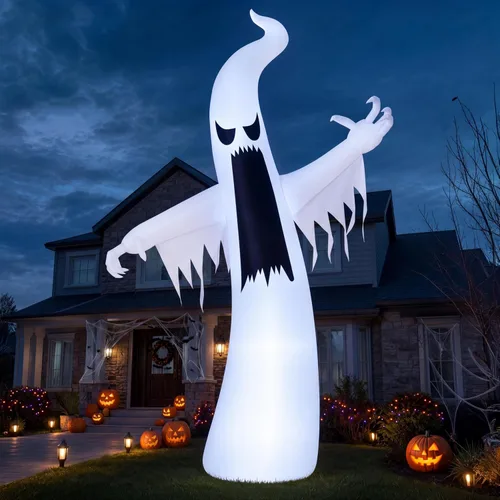Vista 8 de Joiedomi - Fantasma inflable para Halloween, 12 pies, para decoración de Halloween