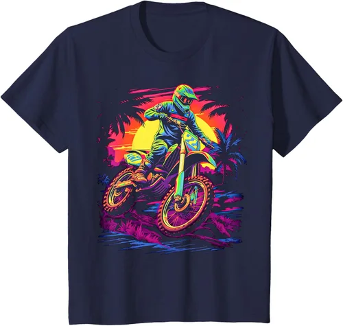 Vista 8 de Camiseta divertida de motocross para motociclistas de Brraaap, Negro