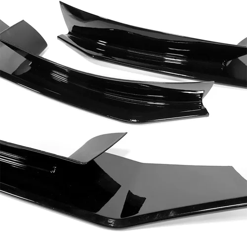 Vista 5 de Kit de 3 labio de parachoques delantero compatible con Mazda RX8 RX-8 2004-2008, alerón de protección divisor estilo MS, difusor de aire y barbilla