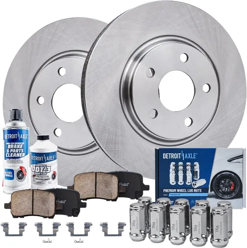 Vista 26 de Detroit Axle - Kit de frenos para Mazda CX-5 2019-2024, rotores de freno de disco pastillas de freno de cerámica con herrajes 2020 2021 2022 2023