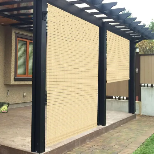 Vista 5 de Patio - Pantalla enrollable, Beige Hueco