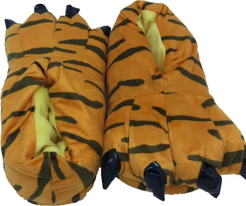 Vista 12 de Zapatos de casa cálidos de felpa con pies de animales para disfraz