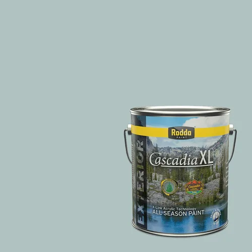 Vista 179 de Rodda Paint CASCADIA XL Pintura e imprimación satinada exterior en uno, cuarto de galón, solo ayer