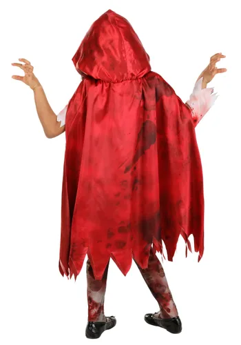 Vista 2 de Disfraz de Caperucita Roja Zombi para Niñas Multicolor