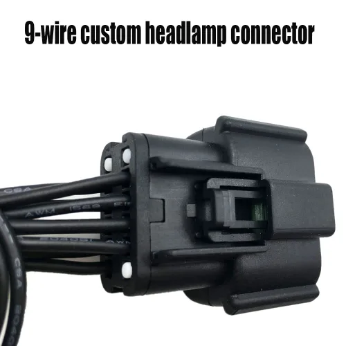 Vista 5 de Allmost - Arnés de conector halógeno para faros delanteros, compatible con Dodge Charger 2015-2018 68364272AA, color negro