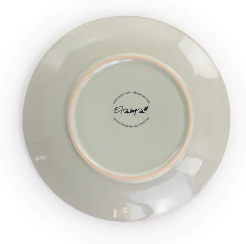 Vista 9 de Elama Round Stoneware Collection - Juego de vajilla de 16 piezas, pizarra y perla