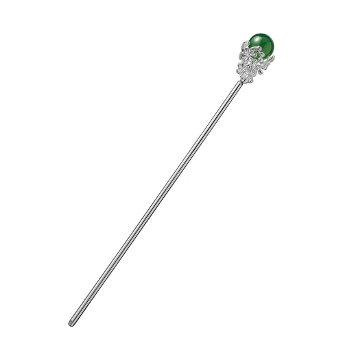 Vista 10 de Pasadores de Cabello de Madera de 7" Palillos para Cabello con Flor Amarilla China para Cabello Largo 1 Paquete Accesorios para Moños para Niña