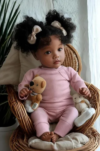 Vista 9 de BABESIDE Muñecas realistas de bebé Reborn de niña negra, cuerpo de vinilo suave de 20 pulgadas, muñecas de bebé recién nacidas hechas a mano