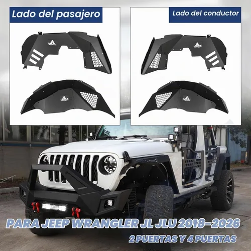 Vista 7 de Protectores de guardabarros interiores delanteros y traseros