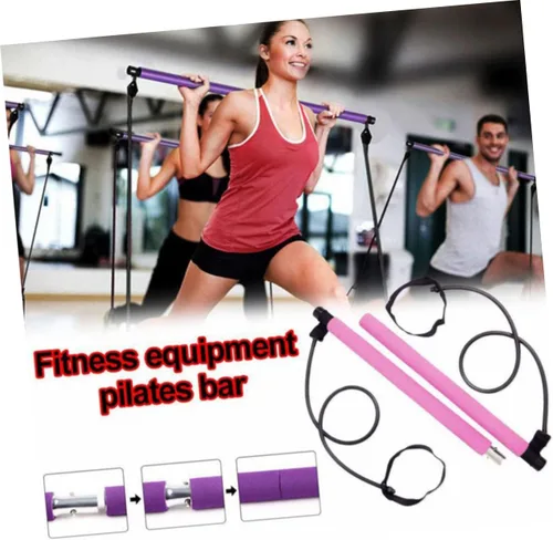 Vista 2 de 1pc Electrodomésticos Banda De Resistencia para Ejercicios Barra de Entrenamiento Corporal Portátil Pilates Bar