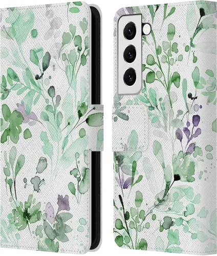 Vista 169 de Head Case Designs Officially Licensed Ninola Beige Wild Grasses Leather Wallet Case Compatible with Samsung Galaxy A07 4G