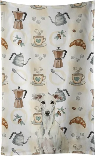 Vista 69 de Caroline's Treasures Afghan Hound - Toalla de cocina para barra de café, terciopelo frontal y lazo de algodón, lavable a máquina Sabueso afgano