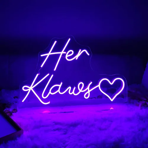 Vista 4 de Letreros LED de neón personalizados para decoración de pared de dormitorio, boda, fiesta de cumpleaños, decoración del hogar, letrero de neón