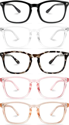 Vista 18 de NZKNP Blue Light Glasses for Woman Men,Blue Light Blocking Glasses,Clear Glasses