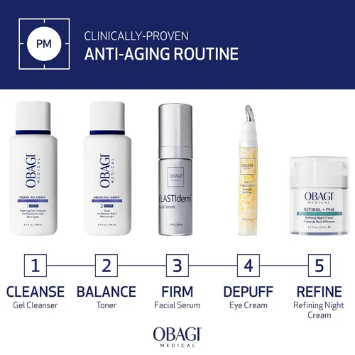 Vista 5 de Obagi Medical Retinol + PHA Refining Night Cream - Clínicamente probada, de doble acción, crema facial antienvejecimiento durante la noche para una