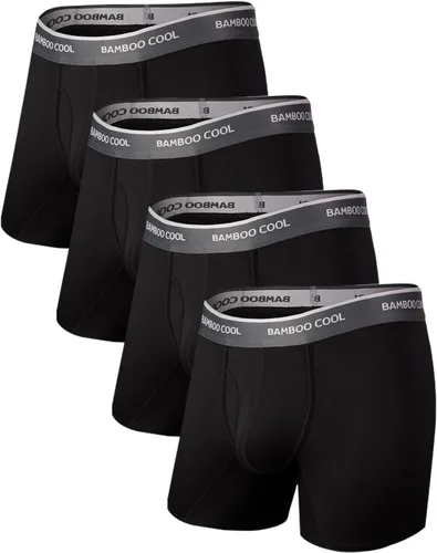 Vista 13 de BAMBOO COOL Men's Underwear Boxer Briefs Soft Breathable Underwear (4 or 7 Pack)