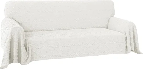 Vista 21 de Easy-Going Funda de Sofá para Silla de 80 x 102 Pulgadas Feliz Navidad, Funda de Terciopelo Jacquard para Sofá de 1 Cojín, Fundas Seccionales