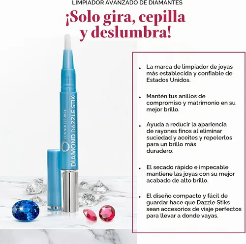 Vista 2 de Lápiz limpiador de joyas Connoisseurs Diamond Dazzle Stick