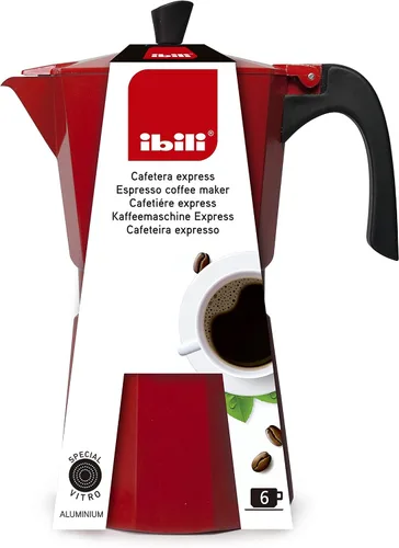Vista 2 de IBILI Bahia Express - Olla para moka (3 tazas, 5.1 fl oz, aluminio)
