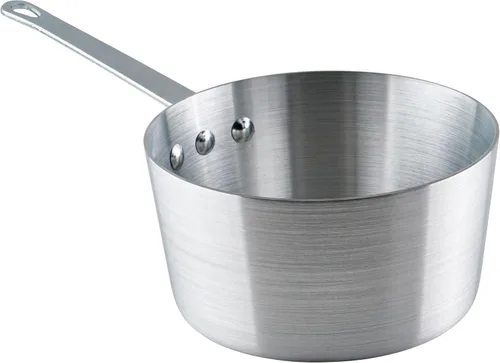 Vista 9 de Winco Olla de salsa cónica de aluminio resistente, 3mm, 1.5 cuartos de galón