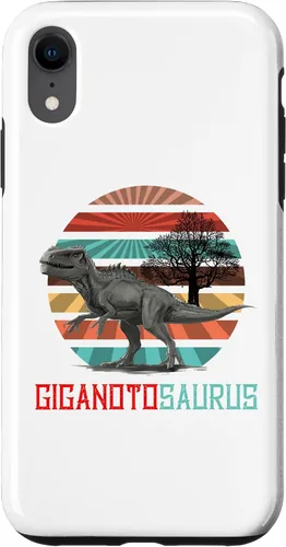 Vista 24 de Funda para iPhone 11 Pro Max Giganotosaurus Retro T rex dinosaurio prehistórico para el Día del Padre