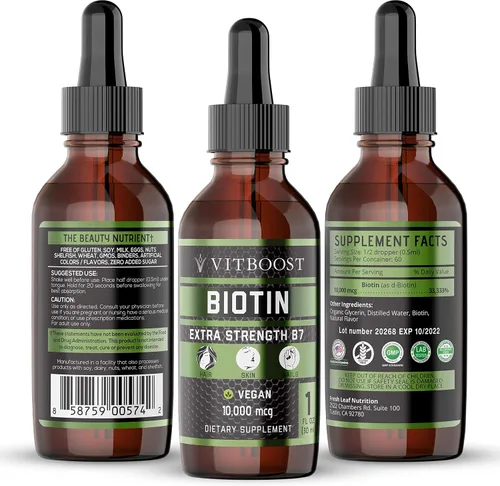 Vista 3 de VITBOOST Líquido vegano B12 Gotas 60 x 5000mcg Extra Strength sabor frambuesa VIT B12 Suplemento sublingual líquido de metilcobalamina y extra
