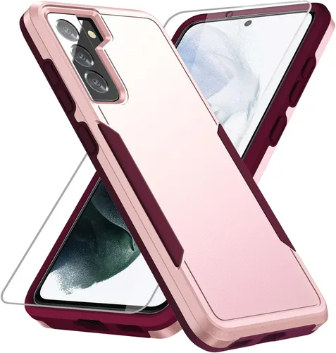 Vista 9 de Funda para Samsung Galaxy S21 Plus, con protector de pantalla HD [probada contra caídas de grado militar], funda protectora resistente a prueba