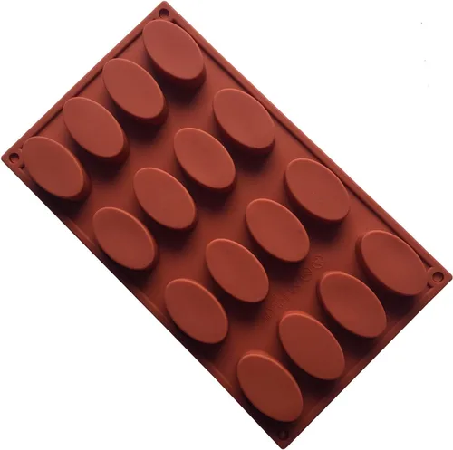 Vista 7 de Joyeee Molde ovalado de silicona para pudín, reutilizable de silicona para bricolaje, molde para hornear, pastel, galletas, magdalenas, chocolate