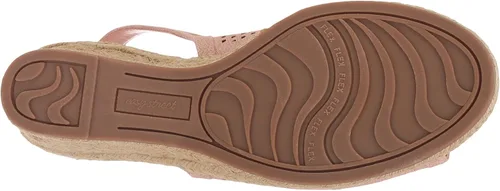 Vista 4 de Easy Street Stacy para mujer, Estampado de lino coloreado.