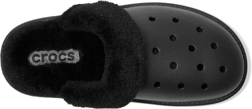 Vista 7 de Crocs - Pantuflas unisex para adultos, clásicas con forro, de pelo mullido