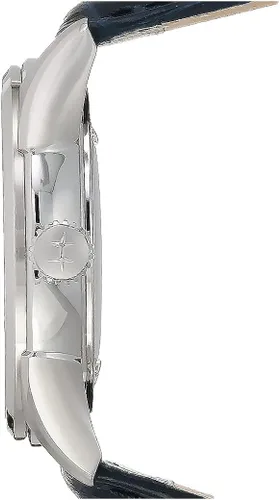 Vista 2 de Hamilton Jazzmaster Reloj automático suizo de 1.575in, esfera azul, correa de cuero azul (modelo H32475640), Azul Patchwork, Reloj automático