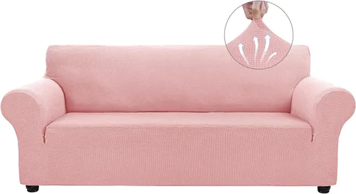 Vista 31 de Asnomy Fundas de sofá para sofá de 2 cojines, fundas elásticas para sofá biplaza, protector de mascotas, fundas de muebles para perros y gatos, tela