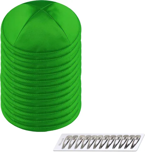 Vista 22 de Zion Judaica Deluxe Satin Kippot Bulk Packs Kippas o Kippa Individual Incluye Clips Kipa Gratis