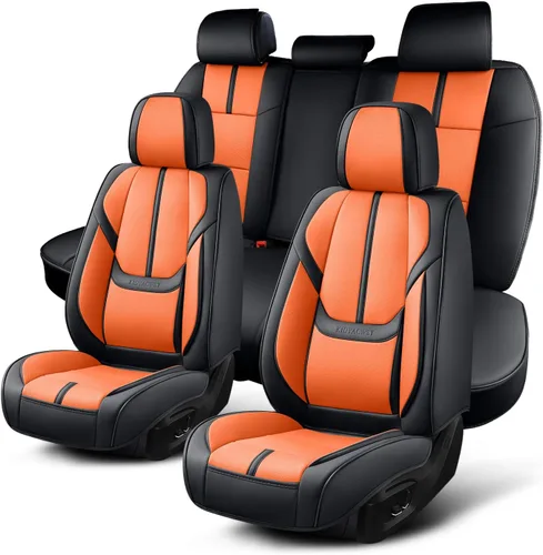 Vista 17 de Fundas de Asiento de Automóvil Accesorios Asiento Delantero Protector de Cojín de Cuero Transpirable Impermeable Funda de Asiento para Automóviles