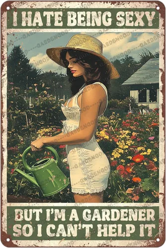 Vista 27 de Letrero de metal con texto en inglés «And Into the Garden I Go To Lose My Mind And Find My Soul For Mind», póster de hojalata para el hogar, hombre