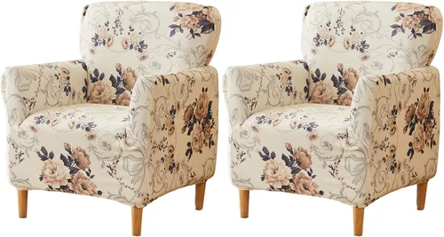Vista 86 de FUANGUI Funda para Sillón de Banquete con Brazos Fundas para Sillas Elásticas Funda para Sillón Club Funda Suave para Sillón Sofá Cubiertas