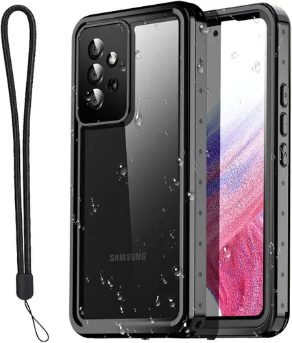 Vista 12 de AICase Funda para Galaxy A53 5G, resistente protección contra caídas, cuerpo completo, resistente a los golpes, a prueba de polvo, militar Negro