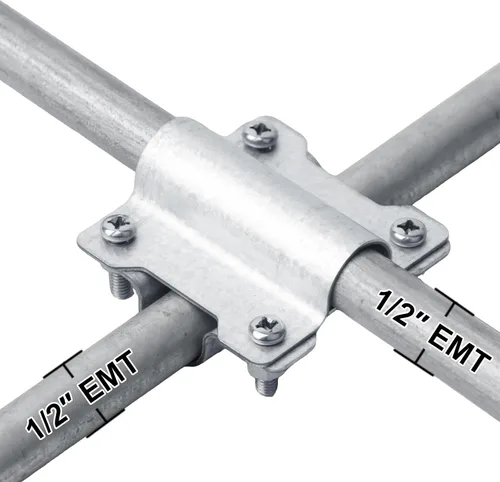 Vista 2 de Abrazadera de conducto EMT de 1/2", conector de rejilla cruzada
