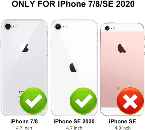 Vista 2 de MOWIME Funda compatible con iPhone 7/8/SE 2020, estampado de guepardo, a prueba de golpes, funda protectora de TPU suave para mujeres y niñas, funda