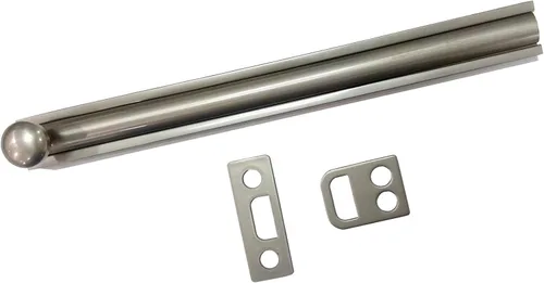 Vista 4 de QCAA Perno de superficie de latón macizo, 2", latón pulido, paquete de 1, fabricado en Taiwán