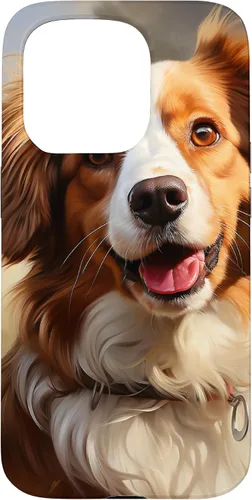 Vista 14 de iPhone 16 Kooikerhondje Portrait Colour Artwork Case