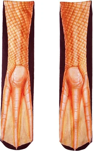 Vista 3 de LXRAINQI Calcetines novedosos locos con diseño de pata de animal 3D, regalos divertidos de Navidad para adultos, hombres, mujeres, adolescentes