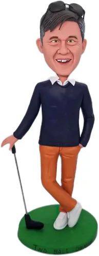 Vista 14 de Bobblehead personalizada - Figura personalizada para hombres, escultura personalizada hecha a mano de la foto, regalo único para marido, papá