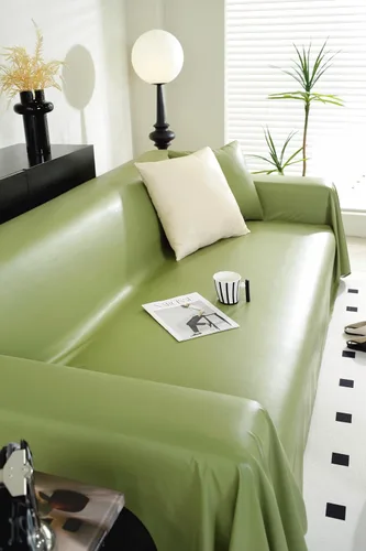 Vista 40 de vctops Fundas impermeables de piel sintética de PU para sofá seccional, funda de sofá vintage para perros, fundas de loveseat, funda de futón, funda