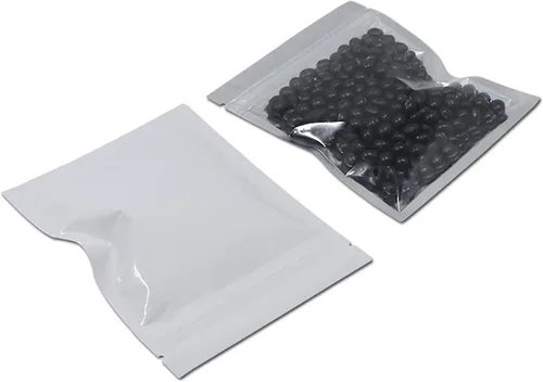 Vista 20 de PABCK: Paquete de 100 bolsas transparentes reutilizables con cierre hermético para almacenar alimentos, Negro
